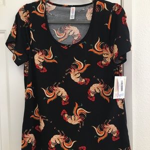 Lularoe Rooster Classic Tee